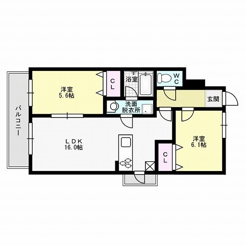 カーサＭ 間取り図