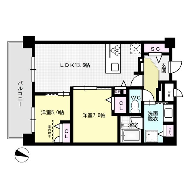 グランデール博多 間取り