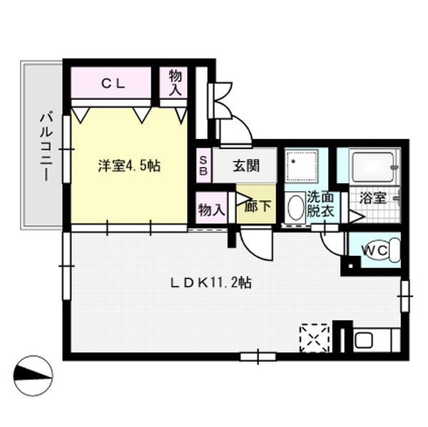 パークハイム 201号室 間取り