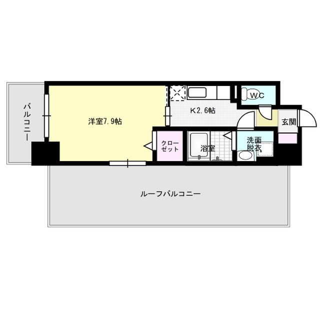 IDEA春日 601号室 間取り