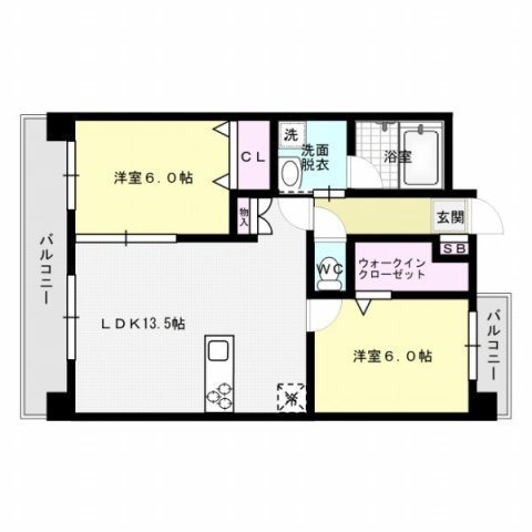 アリュール姪浜 間取り