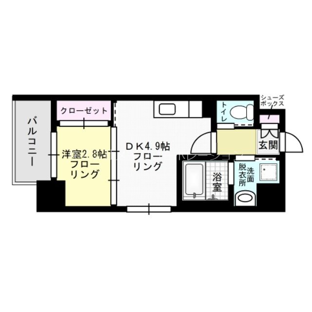 モダンパラッツォ警固 間取り