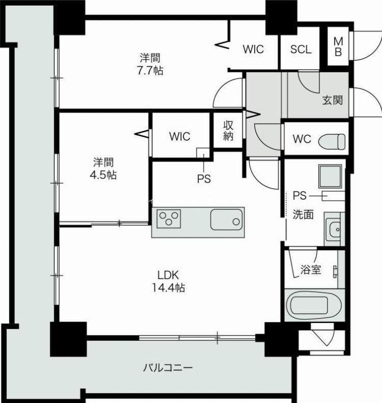 ラフィーネ博多南 間取り