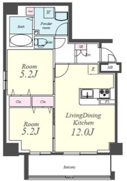 サンドーレ薬院 間取り