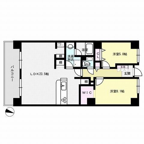 プライムメゾン百道浜 間取り