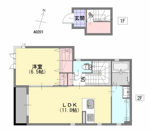 NEST渡辺通り 間取り