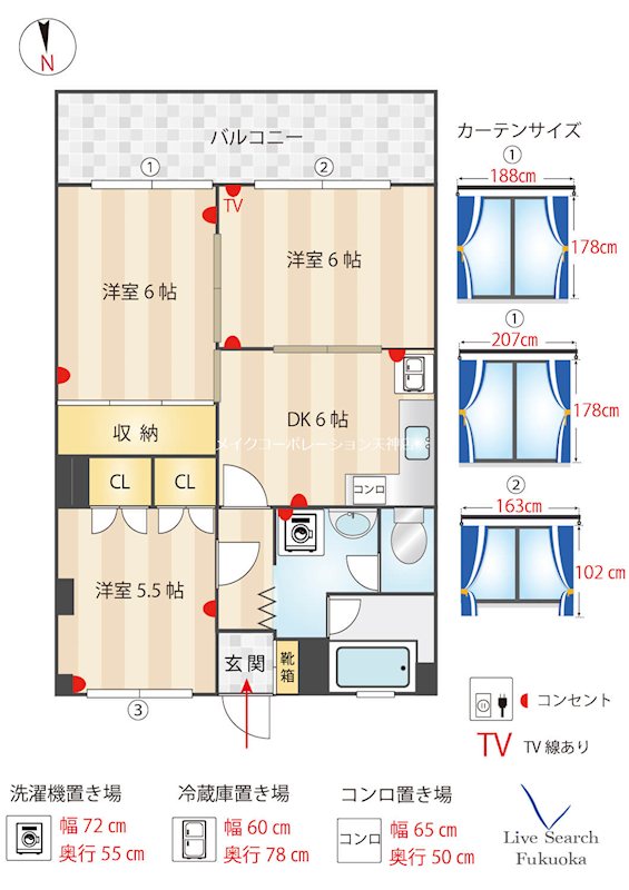 タイタス薬院 間取り