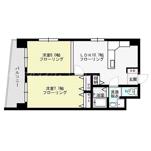 ソレアード薬院  間取り