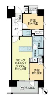 クリオラベルヴィ呉服町イースト 間取り