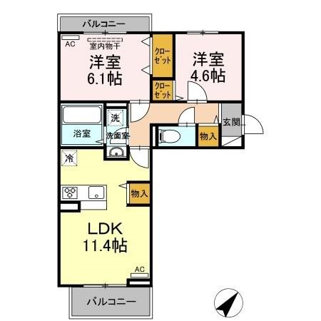 エルドラード上長尾 A棟 間取り