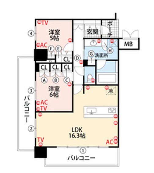 MJR赤坂タワー 間取り