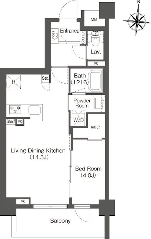 バウスステージ大濠  間取り