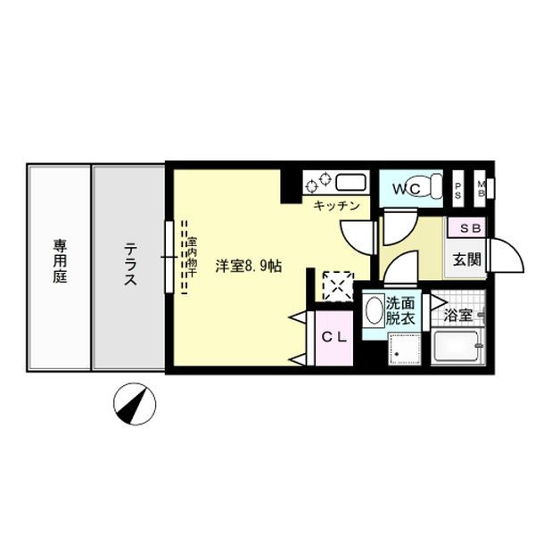 メゾン'Q' 110号室 間取り