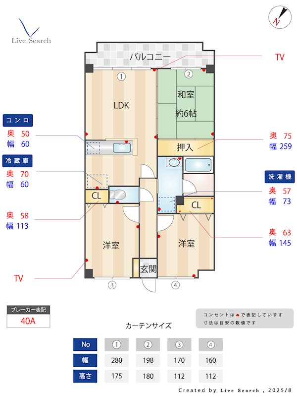 間取り コンダクトヴィレッジ春日南 間取り図