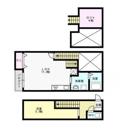 ヴァシオ姪浜弐番館～光ネット無料～ 間取り