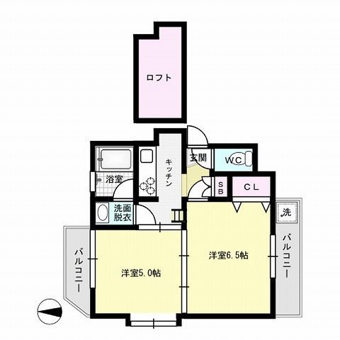 シャトー藤崎南 間取り
