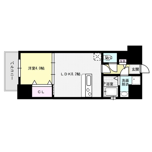 エンクレスト吉塚駅前Ⅱ 間取り