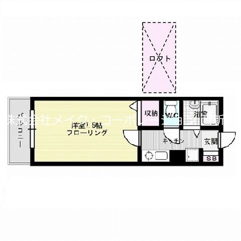 レジデンシャルスイーツ福岡 間取り