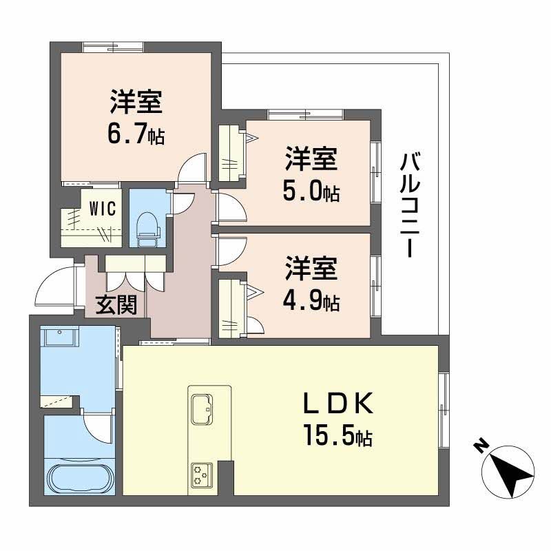 ボヤージュ春日 101号室 間取り