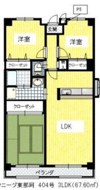 クニーヅ東那珂 間取り