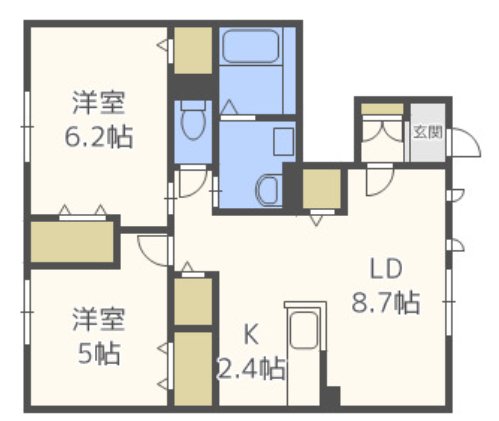 フィカーサ若久 間取り