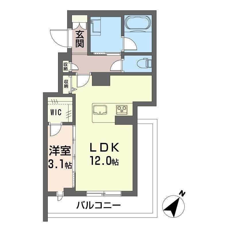 プラミリー大野城 201号室 間取り