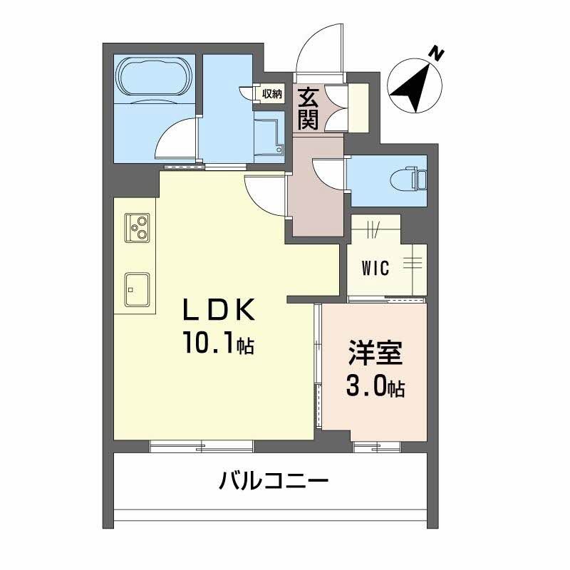 プラミリー大野城 302号室 間取り