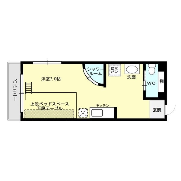 アクセス井尻 202号室 間取り