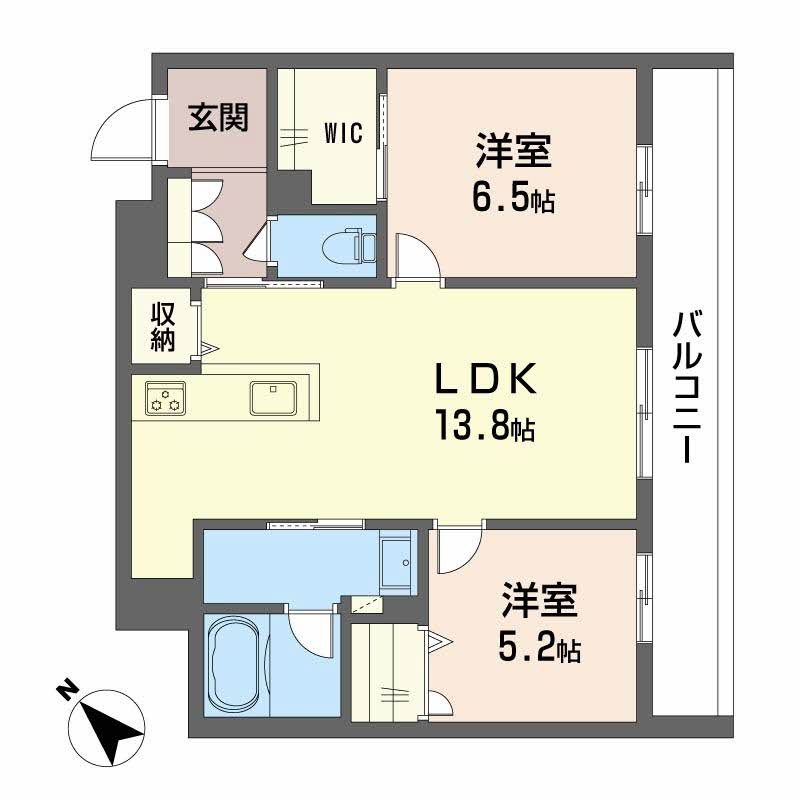 ボヤージュ春日 102号室 間取り