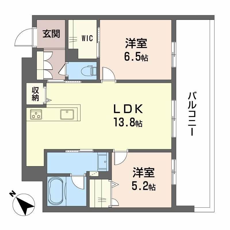 ボヤージュ春日 203号室 間取り