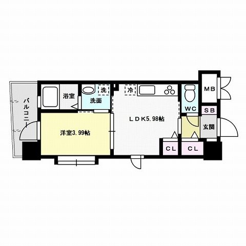 ギャラン荒江～ネット無料～ 間取り