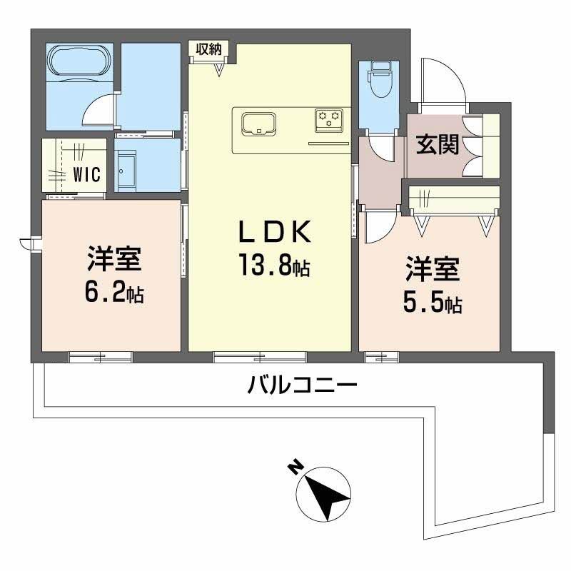 ボヤージュ春日 103号室 間取り