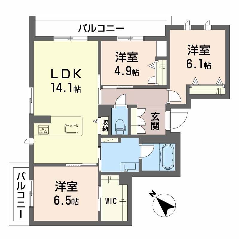 ボヤージュ春日 301号室 間取り