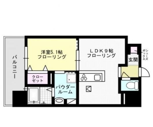 アソシアグロッツォ天神ザ・ガーデン 間取り