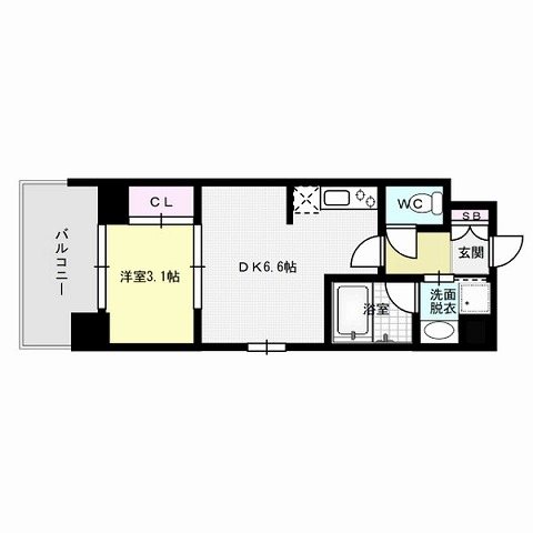 ニューガイアリルーム原通りNo68 間取り