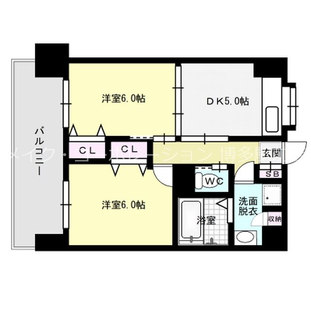 クリムゾン吉塚 間取り