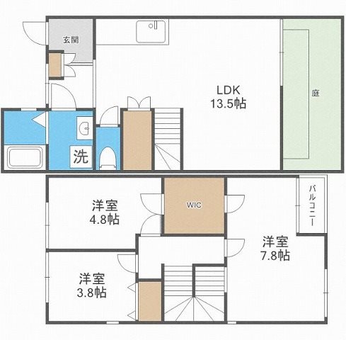 リープハウスK【駐車場無料】  間取り