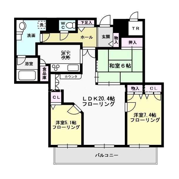 コアマンション大手門タワー 間取り
