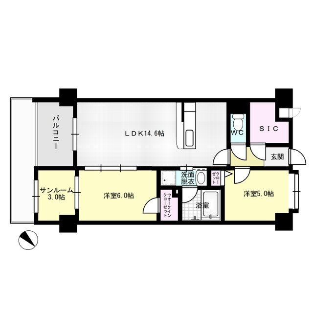 Y・M FLAT matoba 間取り図