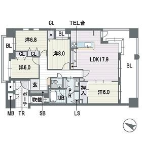 アダージュ薬院壱番館 間取り
