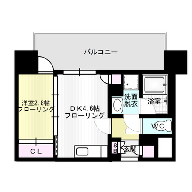 モダンパラッツォ警固 間取り図
