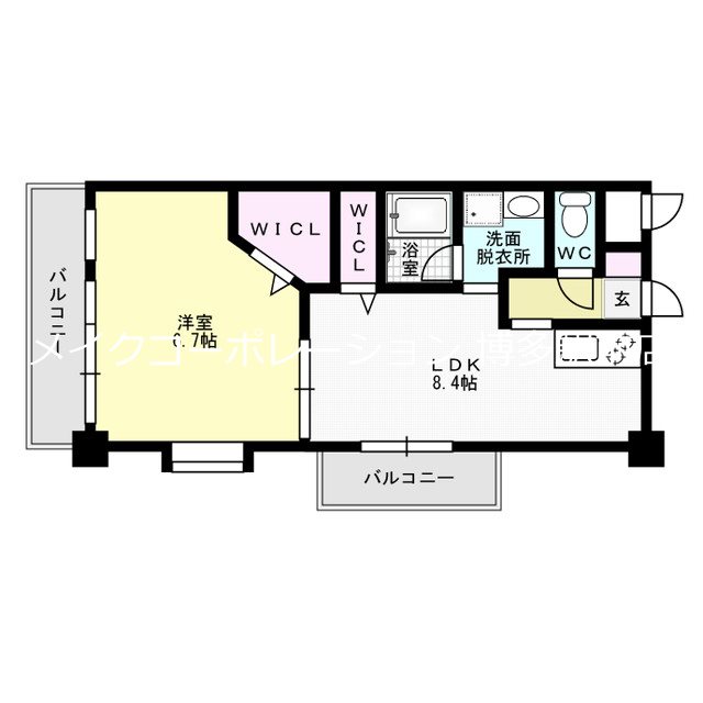 アミティエ博多駅南 間取り
