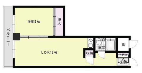 ロマネスク天神南 間取り