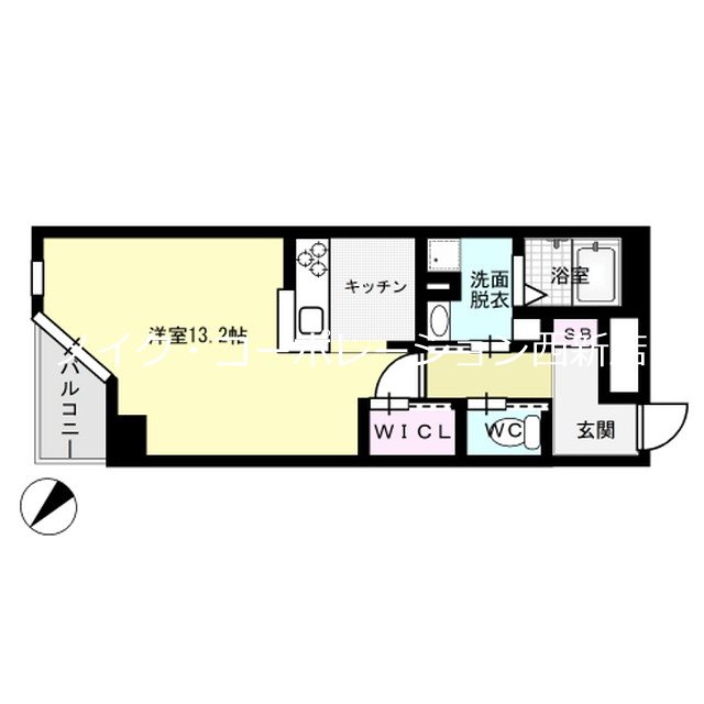 ラクレイス西新レジデンシャルタワー 間取り