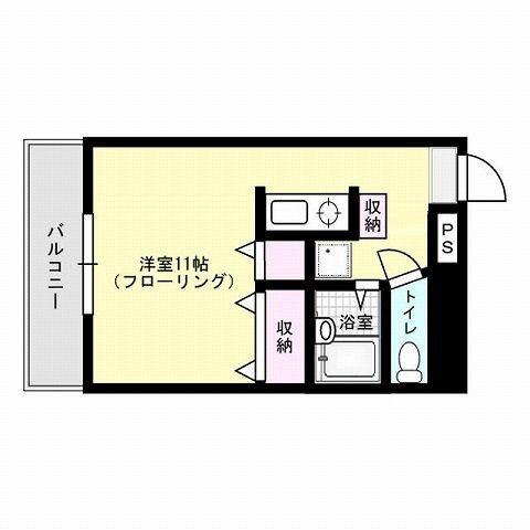 プチメゾン西新ジャスミン館 間取り