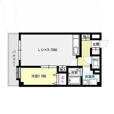 フォンティーヌ荒江 間取り