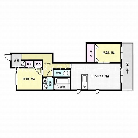 パインコート城西 間取り