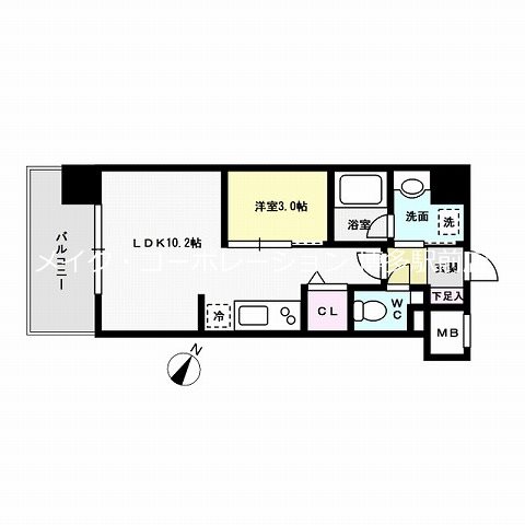 ウェルブライト美野島 間取り