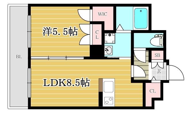 エクセラ大濠公園西 間取り