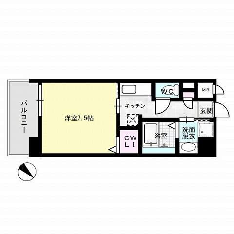 Forest福岡県庁前 間取り